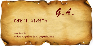 Gál Alán névjegykártya